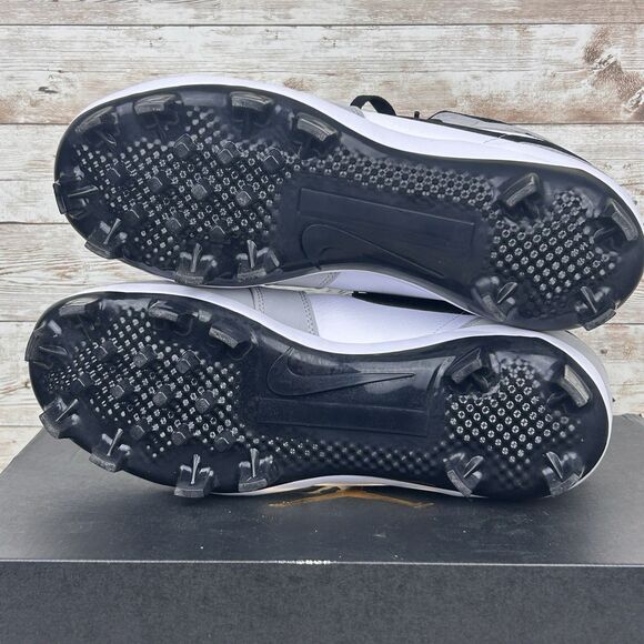 Air Jordan 1 Retro MCS Light Smoke Grey Size 8.5 Baseball Cleats AV5354-012 - Picture 8 of 13